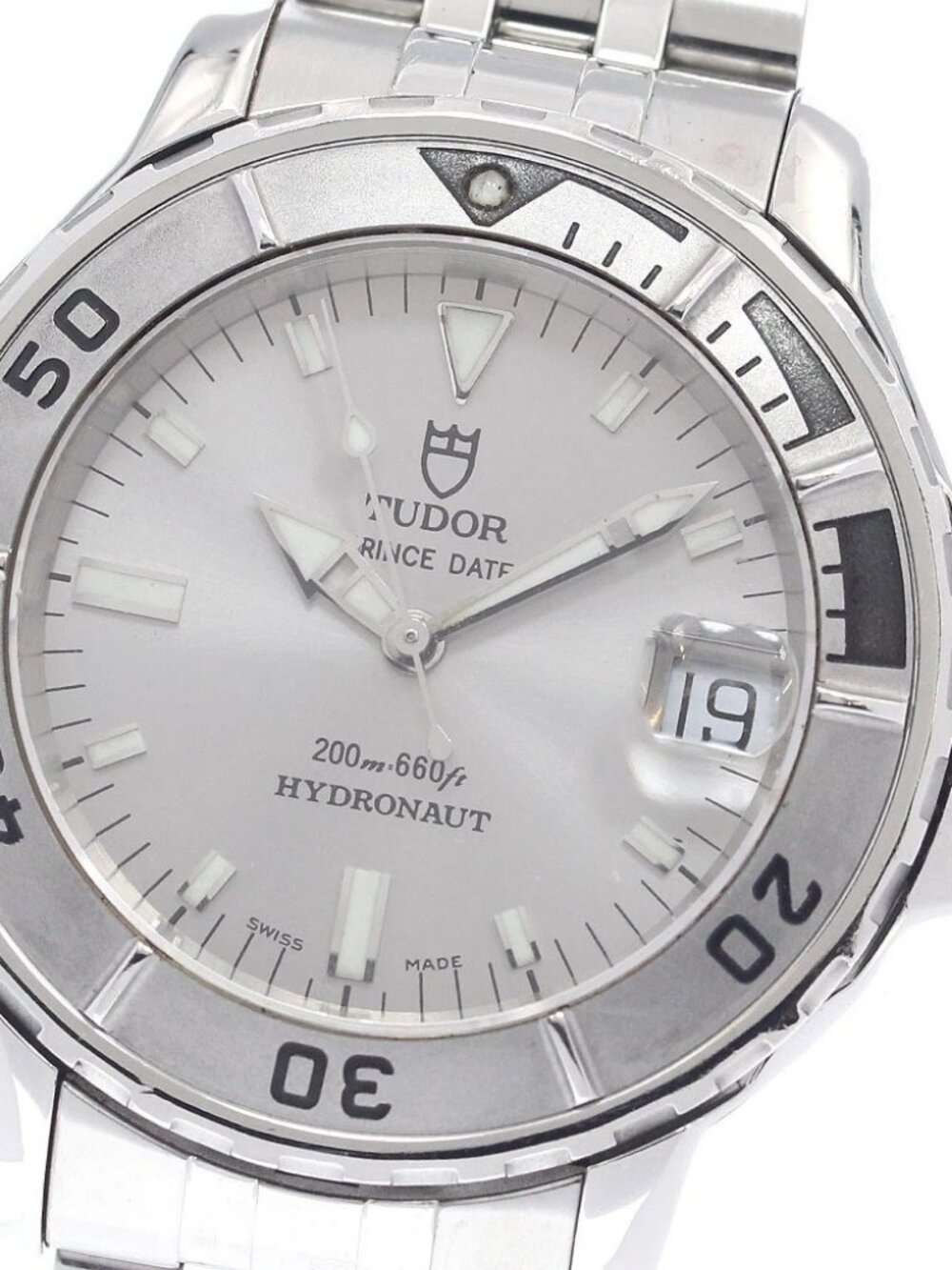 TUDOR Prince Date Hydronaut 85190P Silver Dial Automatic Men's Watch_956129